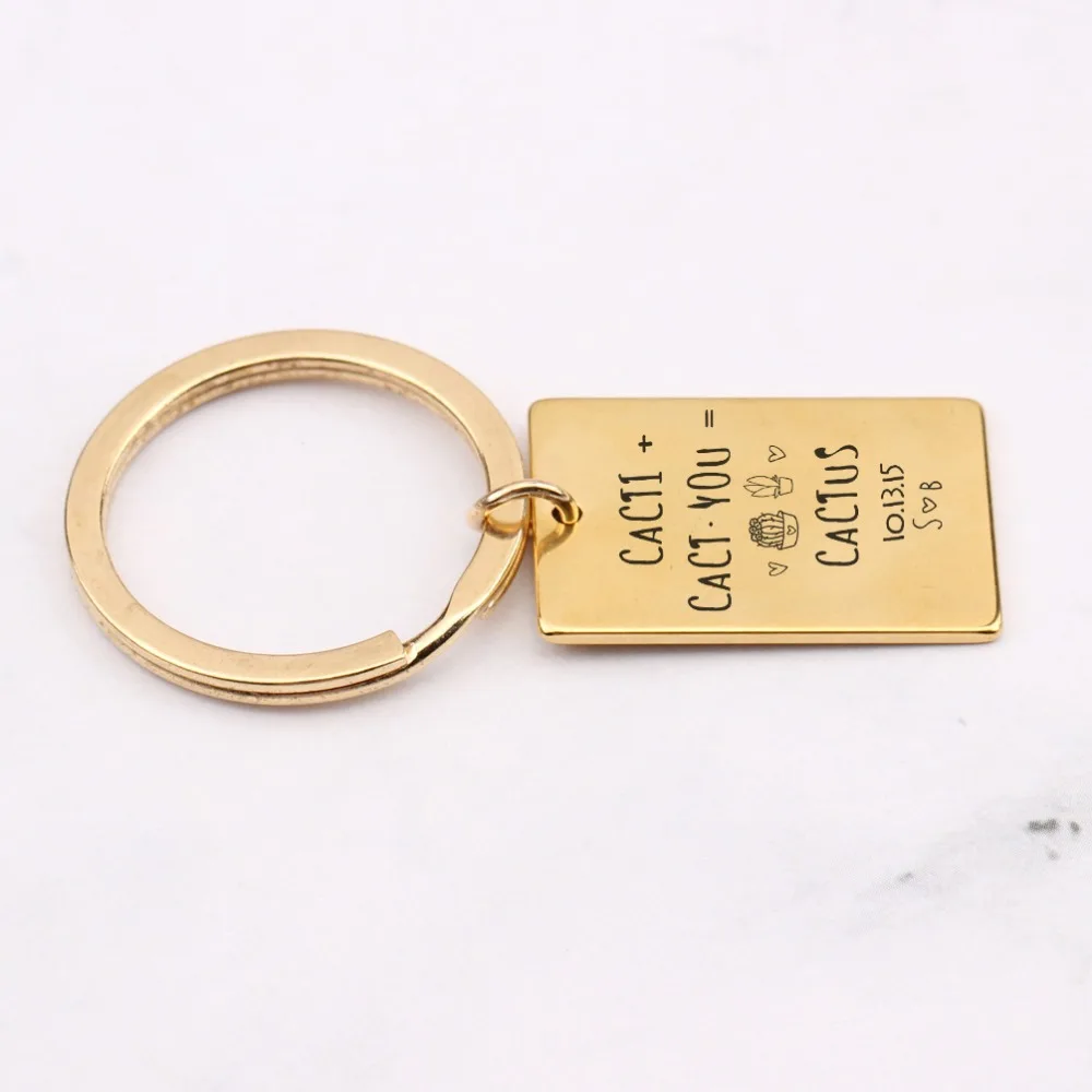 Новый дизайн название оригинальный и дата кактус брелки особый день годовщина