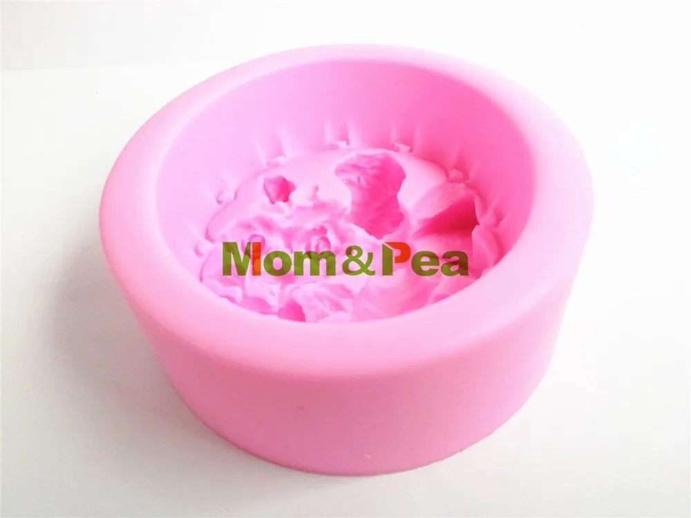 Mom &amp Pea 0420 бесплатная доставка цветы и детские силиконовые формы для мыла