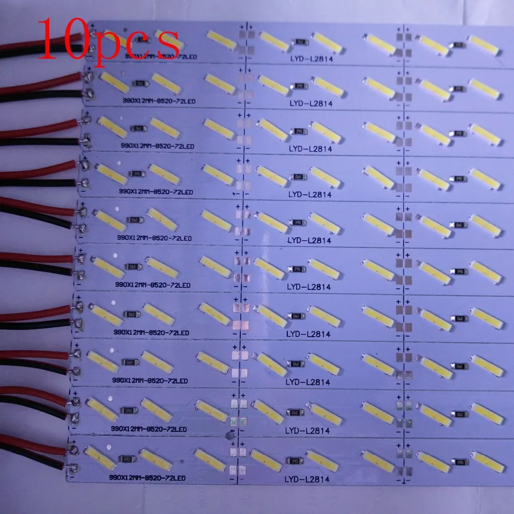 Samsung чип 22 ~ 25 Вт 10 шт./лот 8520 SMD LED коробка бар света DC12V белый/холодный белый свет