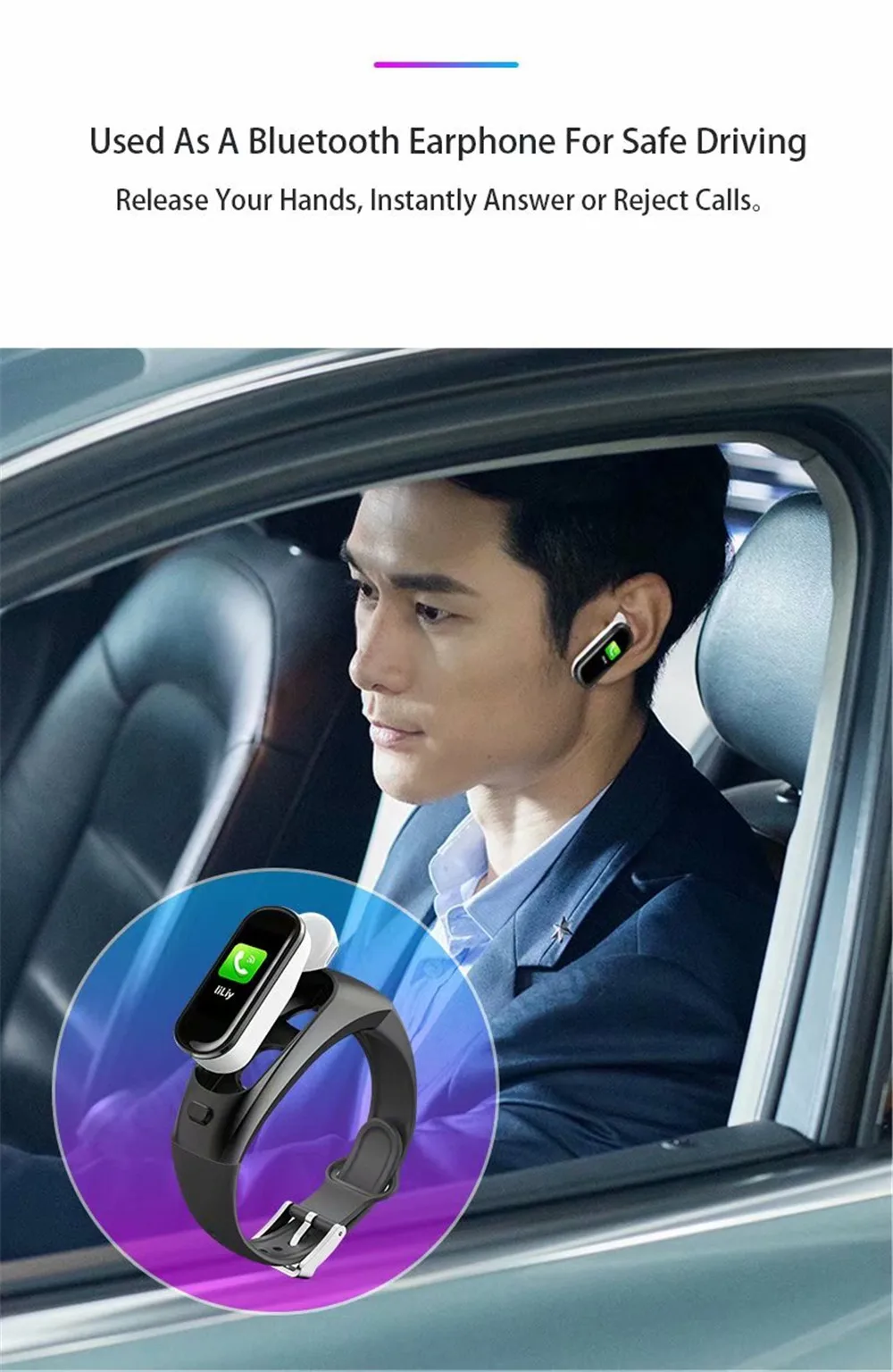 Новинка, модный умный Браслет H109, смарт-браслет, Bluetooth, беспроводные наушники, измеритель артериального давления, пульсометр для Apple