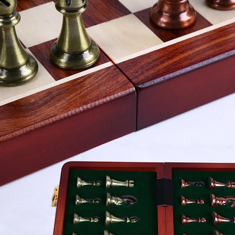 King Height 67 мм Kirsite Международный шахматный набор Wwooden Складная шахматная доска шахматная игра для детей и взрослых для подарка игрушки LA48