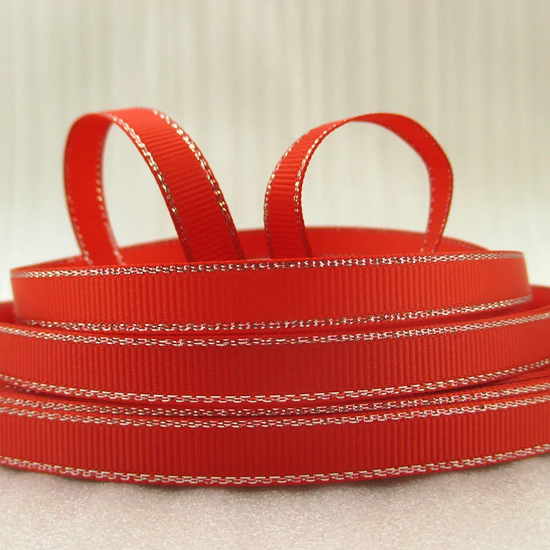 David accessories 3/"(9 мм) цвета серебро печатных прочная Лента из полиэстера, DIY материалы ручной работы, 10Y42476 - Цвет: 424767