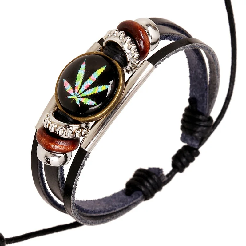 Новые бусы кожа восстановление древних способов Time Jewel коровьей браслет