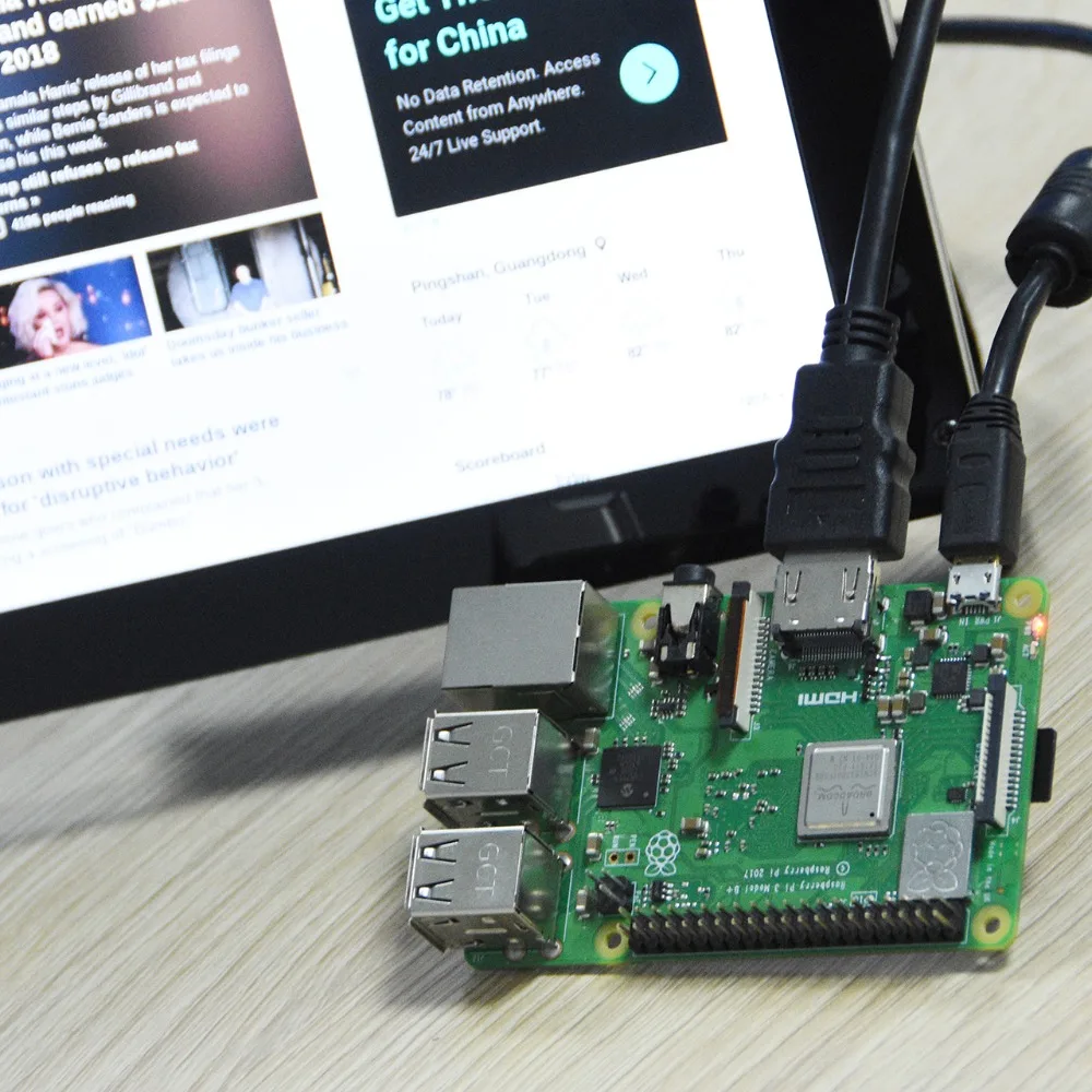 Raspberry Pi 3 Модель B+ " Сенсорный экран комплект+ 5V Мощность