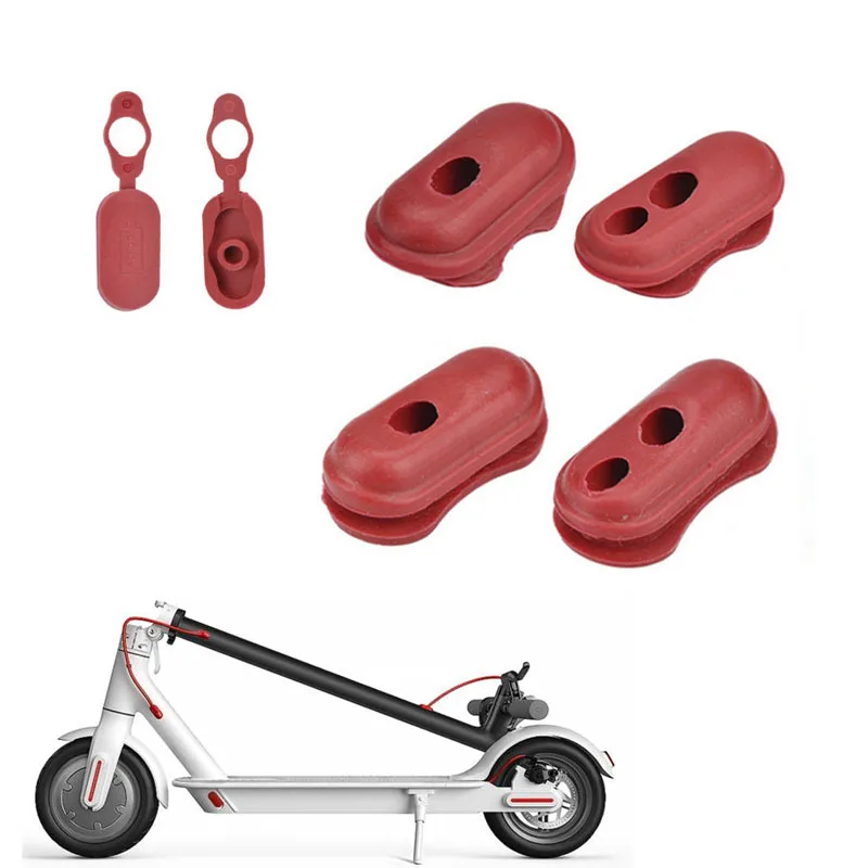 4 шт./лот xiaomi m365 хит продаж Красная резиновая крышка порта для зарядки вилка XIAOMI M365