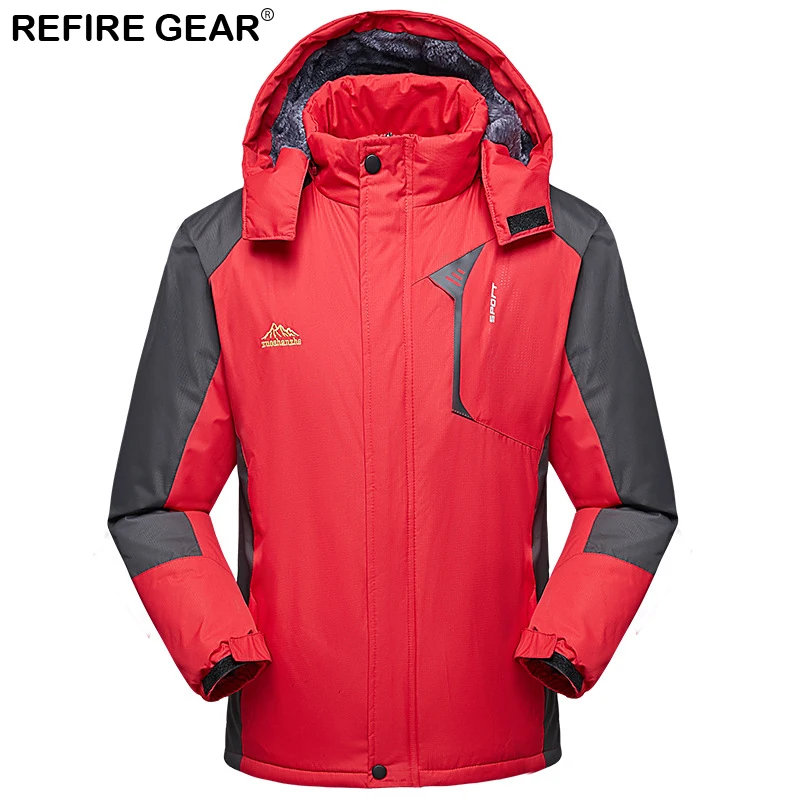 Refire Gear Зимняя Толстая флисовая куртка для мужчин и женщин Водонепроницаемая