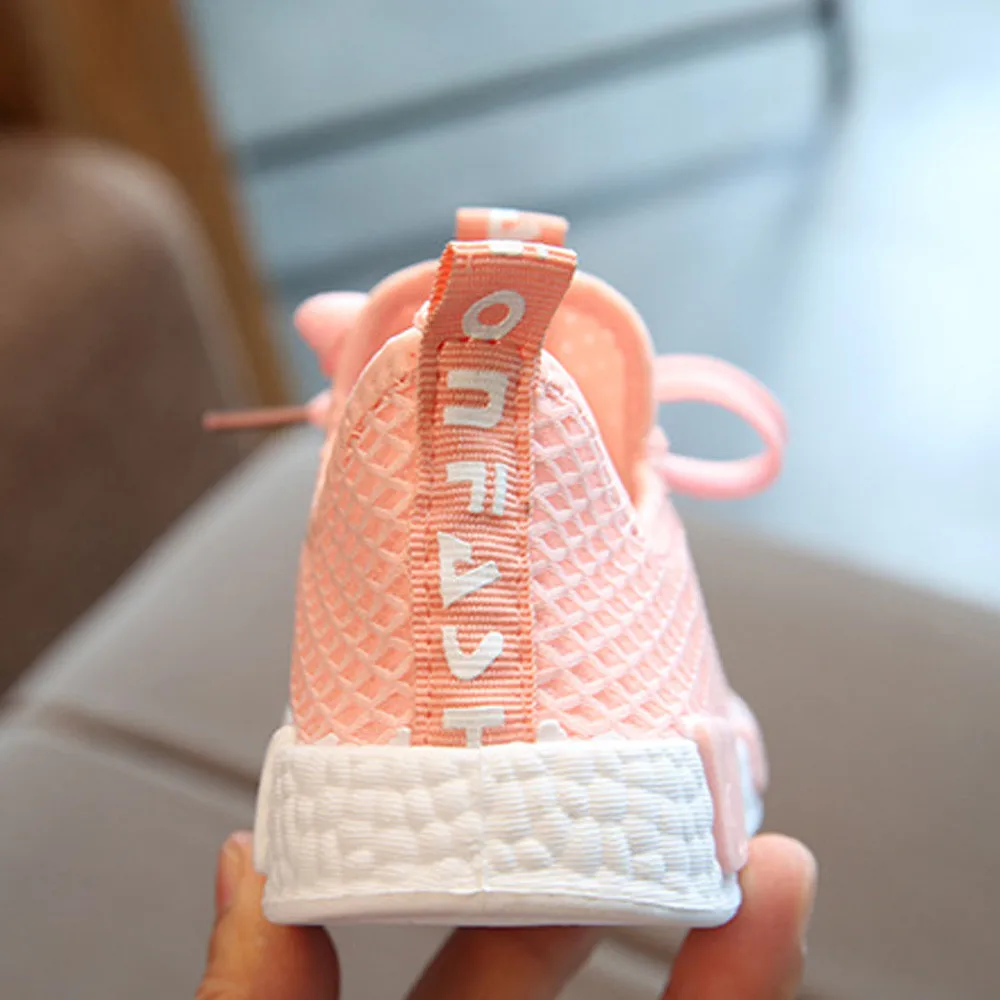 Muqgew/детская обувь для малышей сетчатая с буквенным принтом мальчиков и девочек