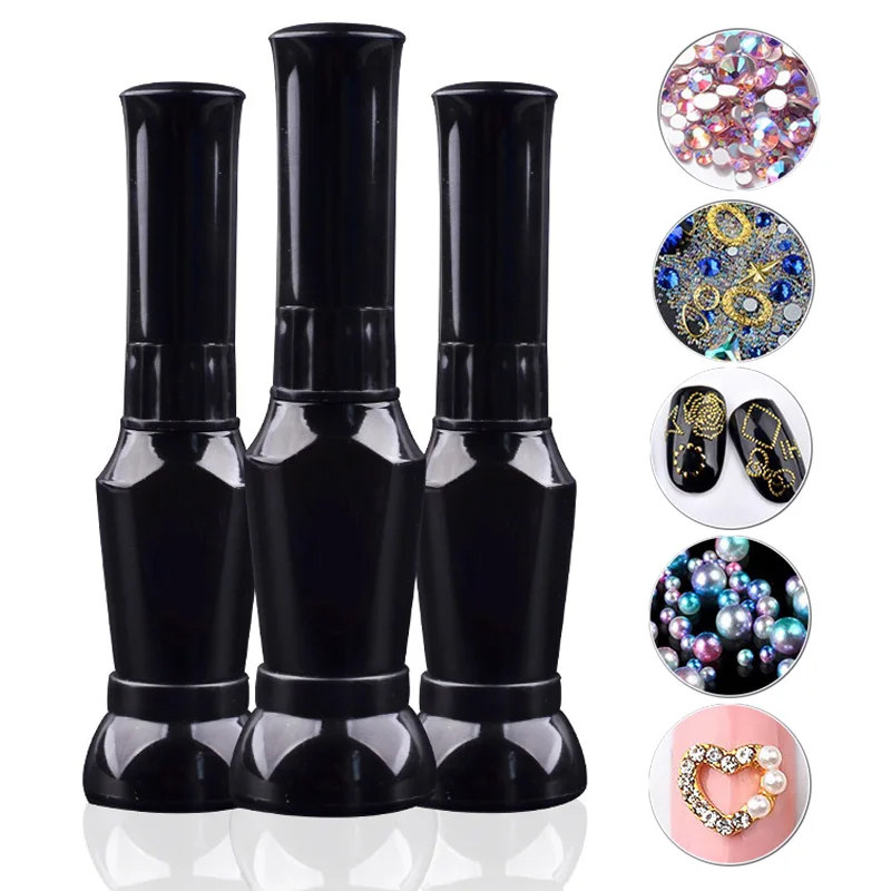 Профессиональный Гель лак для ногтей акриловый Стразы 10 мл в бутылке клей