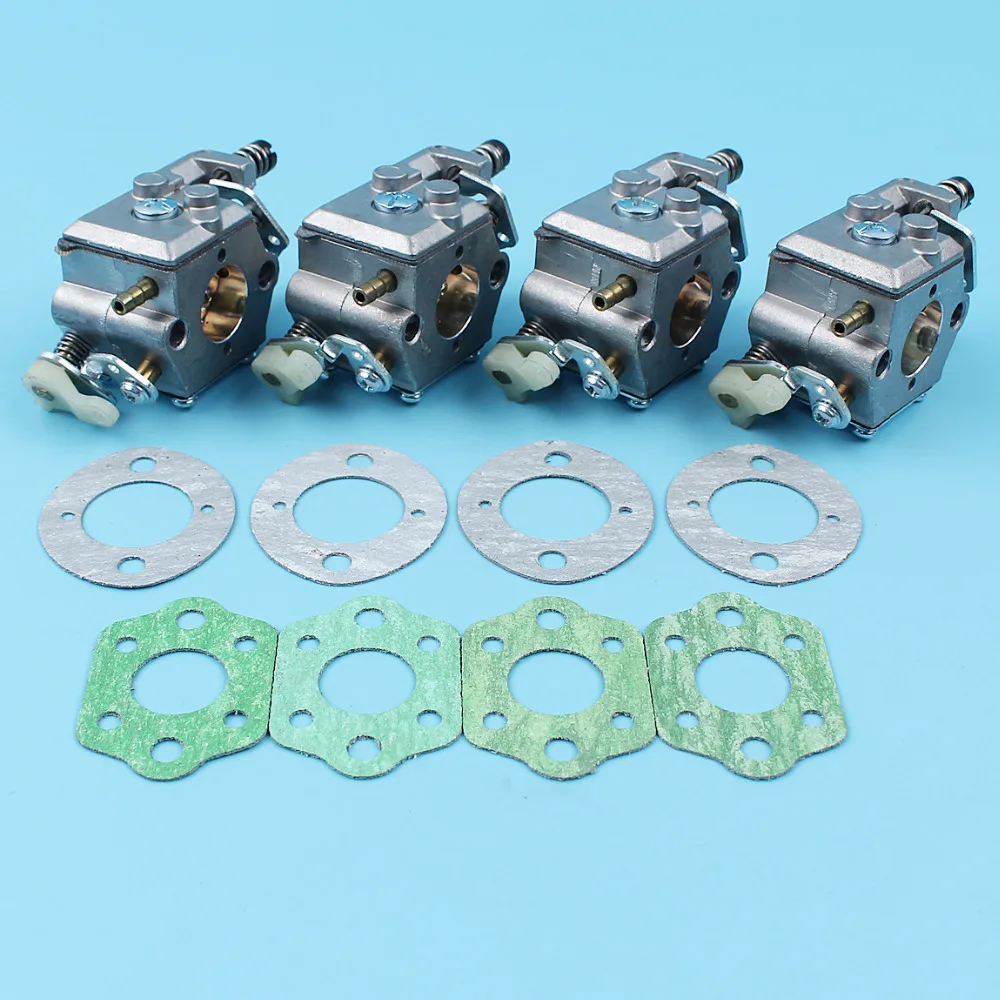 4 шт./лот карбюратор w/Комплект прокладок для HUSQVARNA 51 55 бензопила Carb Walbro WT 170 1 #503281504
