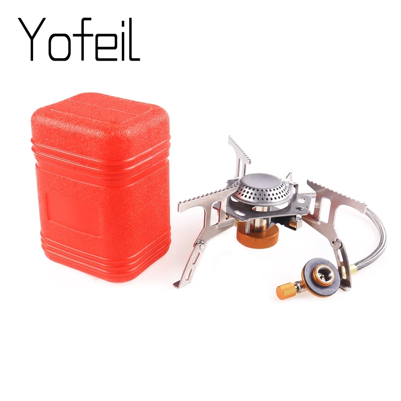 

Portable Camping Mini Foldable Split Stoves Outdoor Gas Stove Furnace Picnic Cooking Burners 3000W Cooker Stoves Cooking Tools