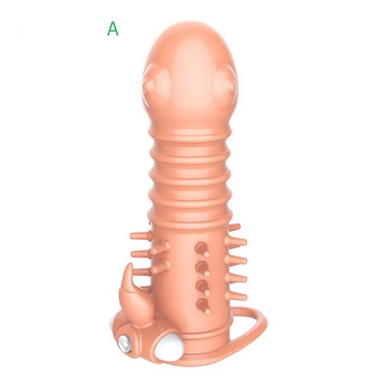 Male Penis Sex Toys Extender Enlargement Reusable Condoms Adult Intimate Product Cock Ring Sleeve | Красота и здоровье