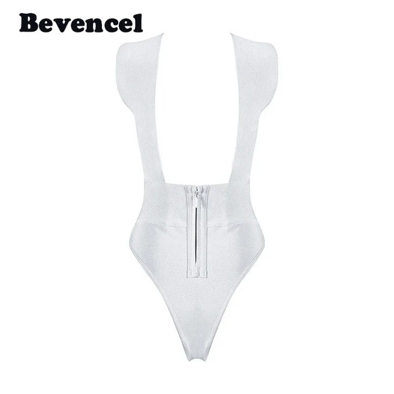 

2020 new sexy bodysuit backless summer black red white bandage jumpsuit