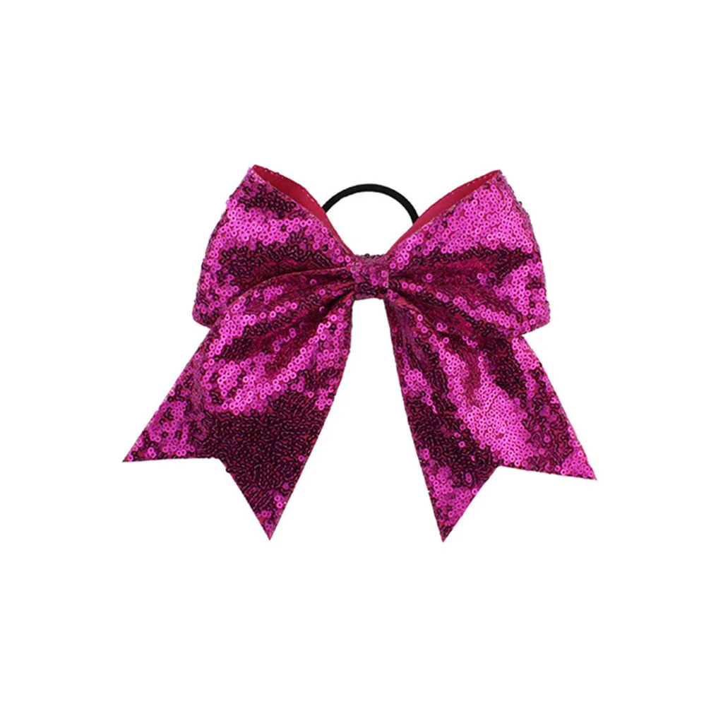 Бант для волос 2019 модный бант с блестками украшенный эластичной лентой 8 дюймов