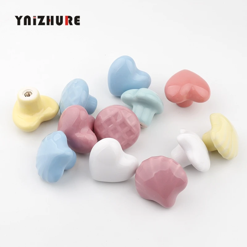 1 шт. детская керамическая ручка для шкафа с винтом|Ручки шкафа| |