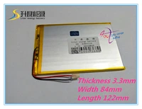 3384122 3 7v 3600mah lithium tablet polymer battery with protection board for pda tablet pcs digital pro