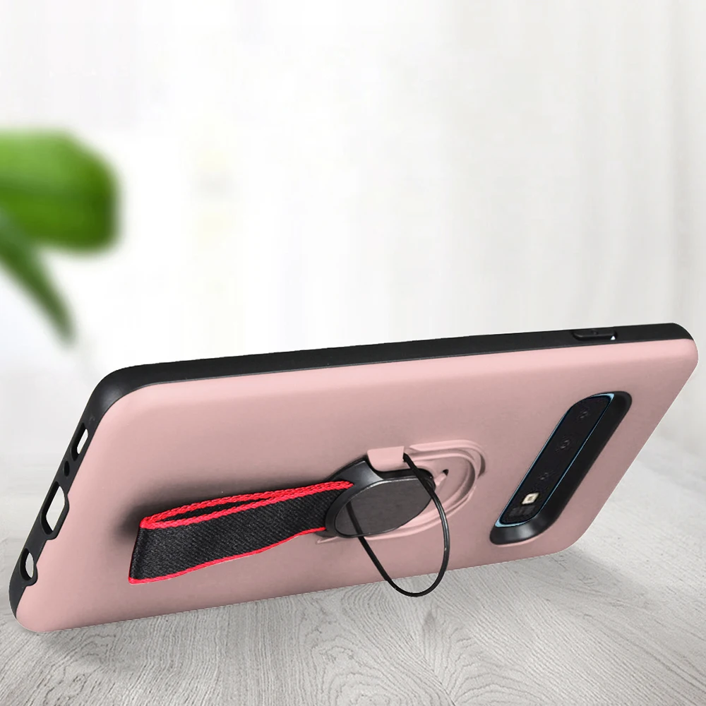 L FADNUT многофункциональный чехол для Samsung Galaxy S10 S10E 5G S9 S8 Plus S7 edge Hybrid PC + Силиконовый