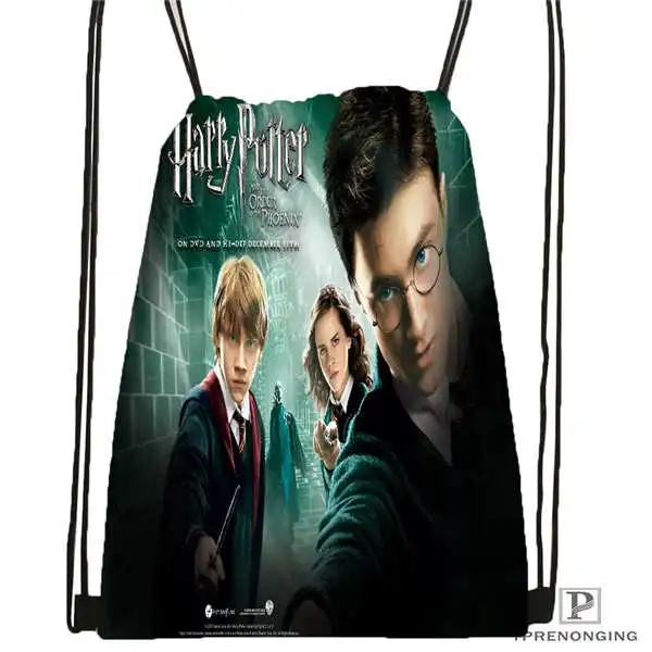 Drawstring Backpack Custom harry_potter_artwork_@ 1 походная сумка на шнурке Cute Daypack Kids Satchel(черная спинка) 31x40 cm#2018611-24 - Цвет: Drawstring Backpack