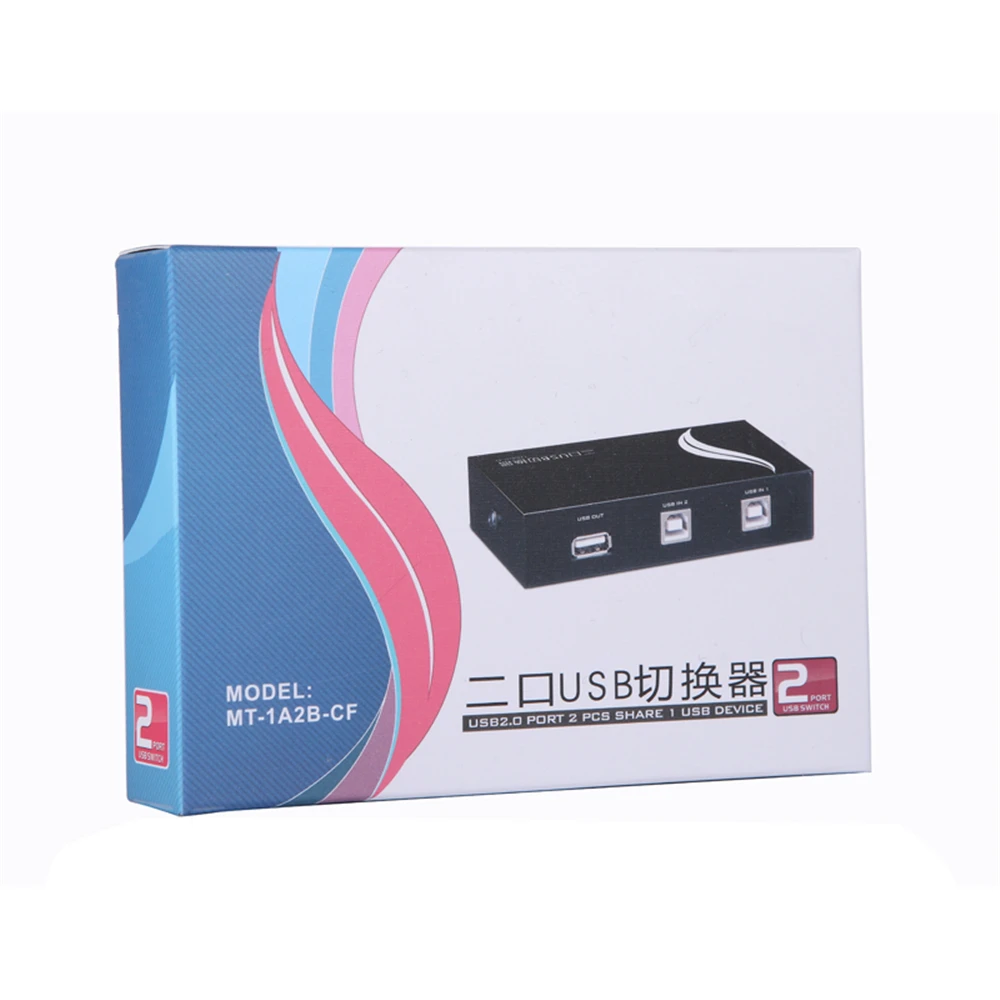 MT-Lamoda кнопка 2 Порты и разъёмы USB 2.0 принтерам коммутатор адаптер Box для принтера