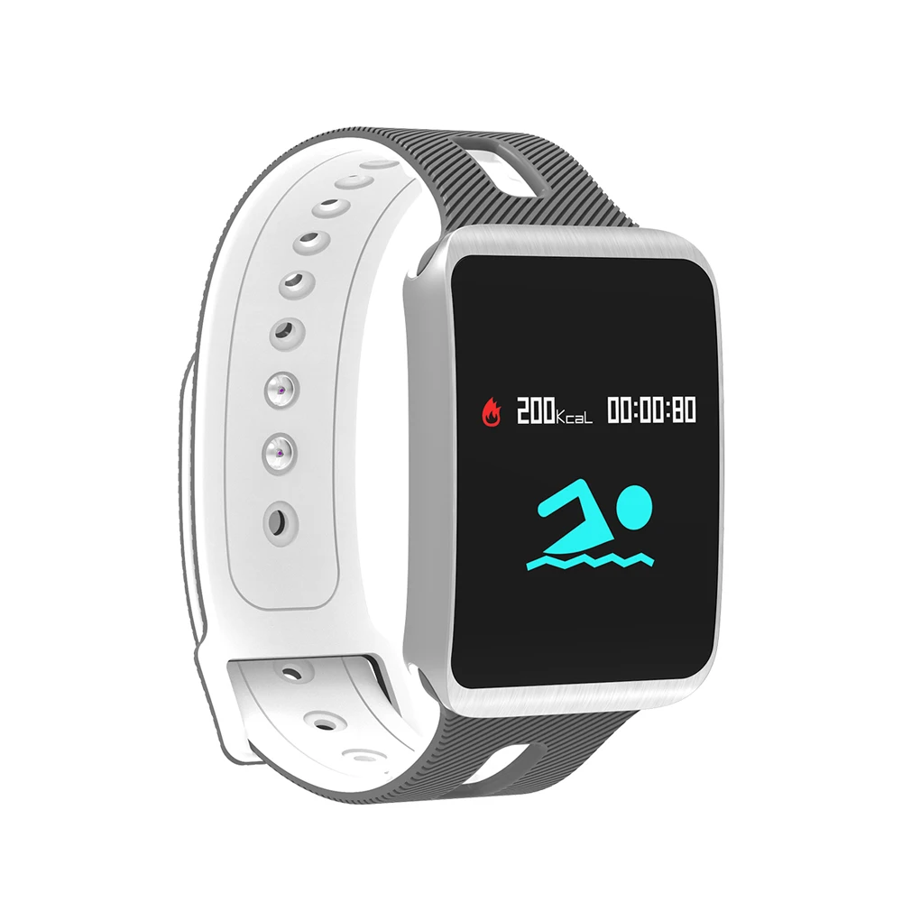 2018 TF1 Bluetooth 4.0 Smart Watch for iOS / Android Phones Nordic 52832 Chip IP68 Waterproof Heart Rate Blood Pressure | Электроника