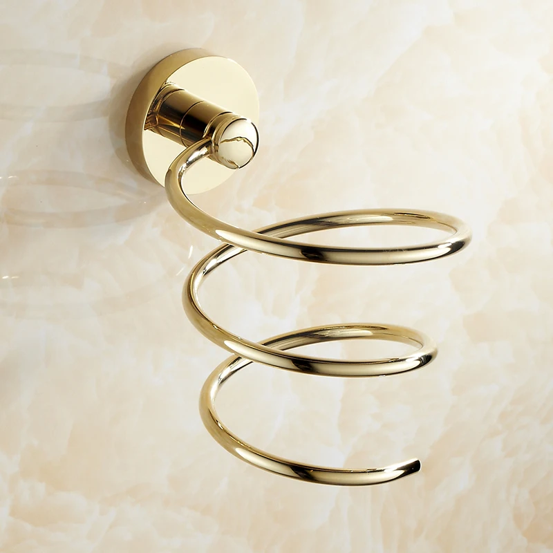 AUSWIND Ванная латунная полка 4 цвета держатель фена аксессуары для хранения и стеллаж.