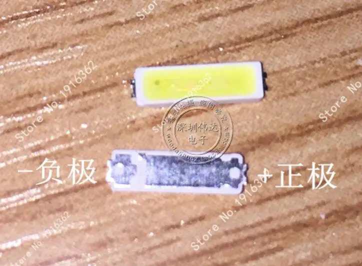200 шт./лот LED LCD Телевизор подсветка лампа 1 Вт импортированная холодный белый 6 в