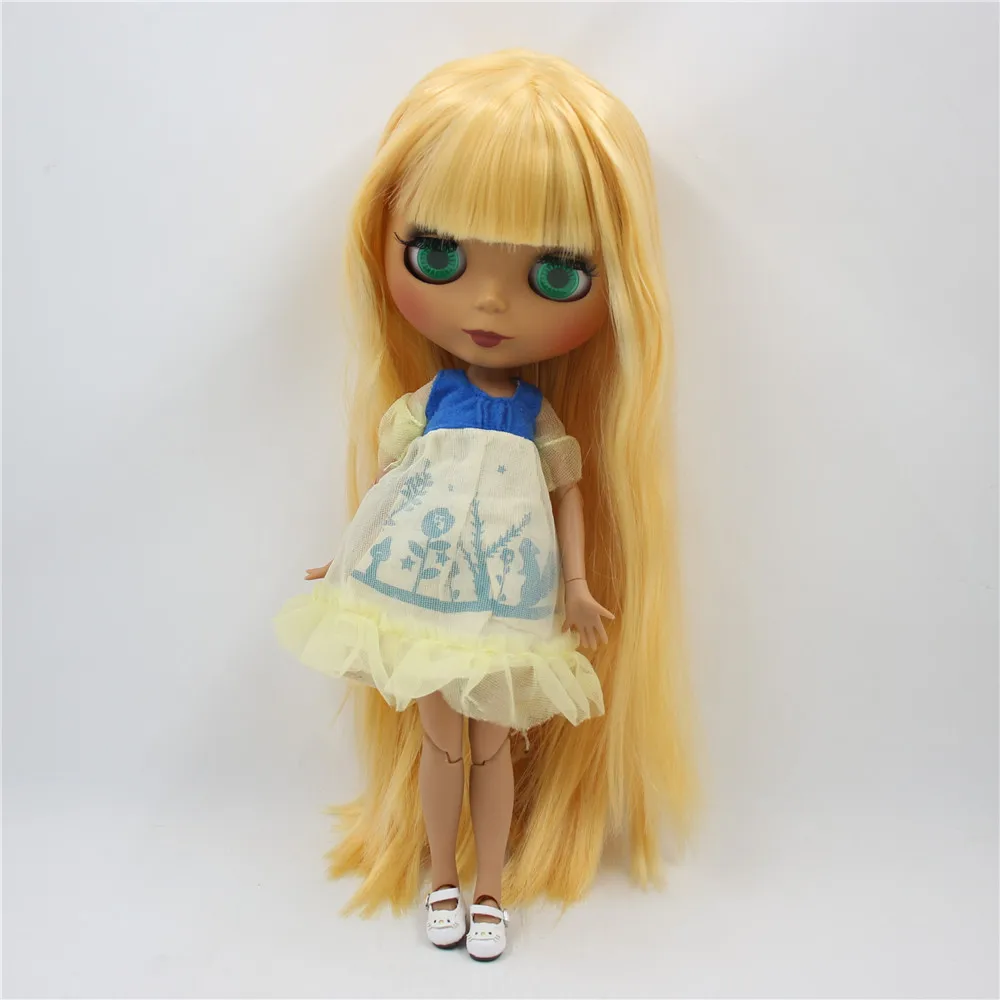Кукла Blyth BL0658 с черным матовым лицом шарнирным телом 1/6 | Игрушки и хобби