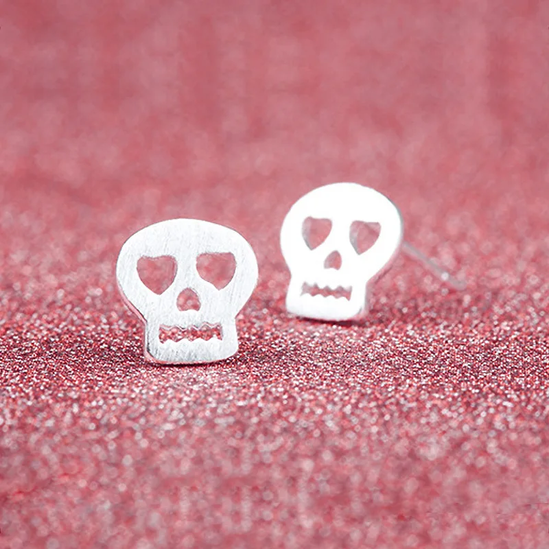 Новые модные ювелирные серьги простые металлические посеребренные гвоздики с