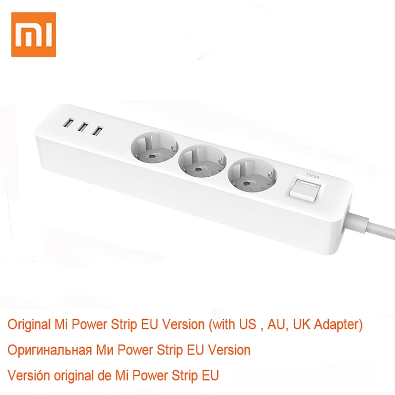 Xiao mi разъем питания 3 USB 3 AC порт зарядное устройство адаптер розетка расширение ЕС Разъем патч-разъем плата для mi Home