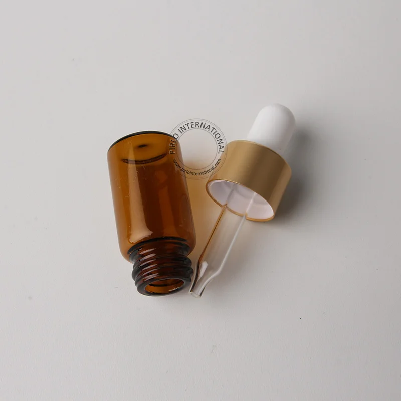 Бесплатная доставка флакон-капельница 50 шт./лот 3 мл флакон из янтарного стекла с