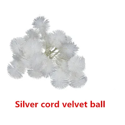 Snow puff string Светильник в виде звезды, 2 м, 20 светодиодный, медный провод, теплый белый светодиодный светильник для праздника, Сказочная гирлянда для рождественской елки, украшения для свадебной вечеринки - Испускаемый цвет: Snow puff string
