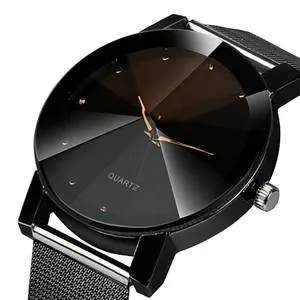 Модные женские простые часы с кристаллами из нержавеющей стали, аналоговые кварцевые наручные часы, женские часы с браслетом, Relojes Mujer