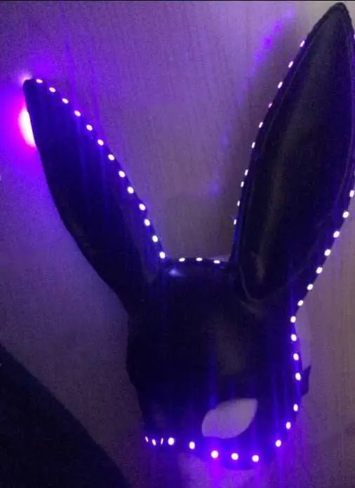 Обувь для ночного клуба Sexy Bunny неоновые маски светодиодный мигает половина уход