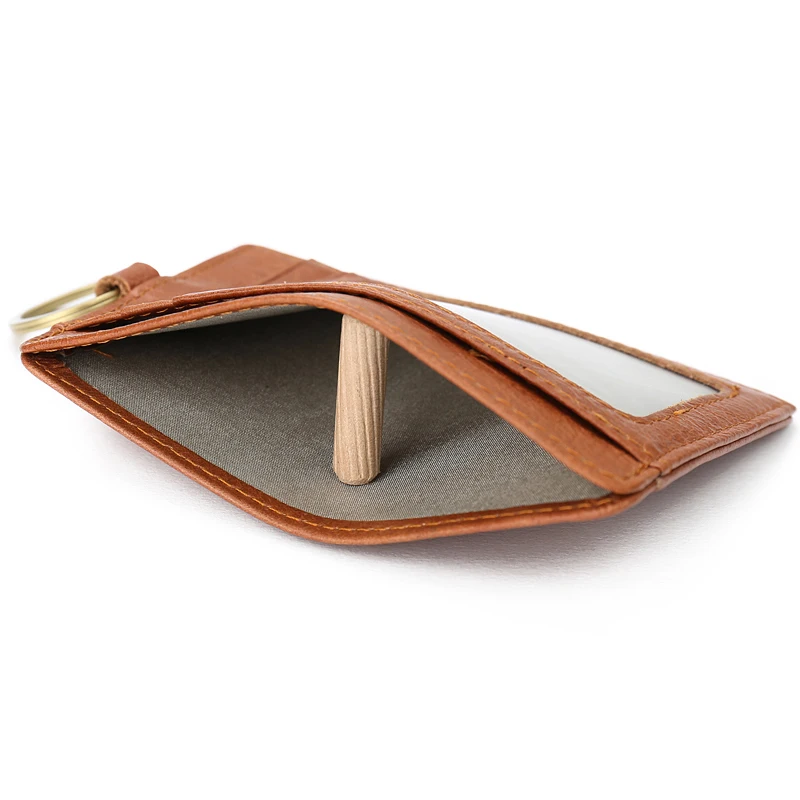 Тонкий держатель для кредитных карт из натуральной кожи миниатюрные кошельки