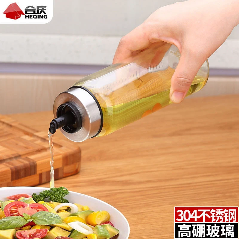 Кухонные принадлежности с высоким стеклом Бора герметичные масляные бутылки