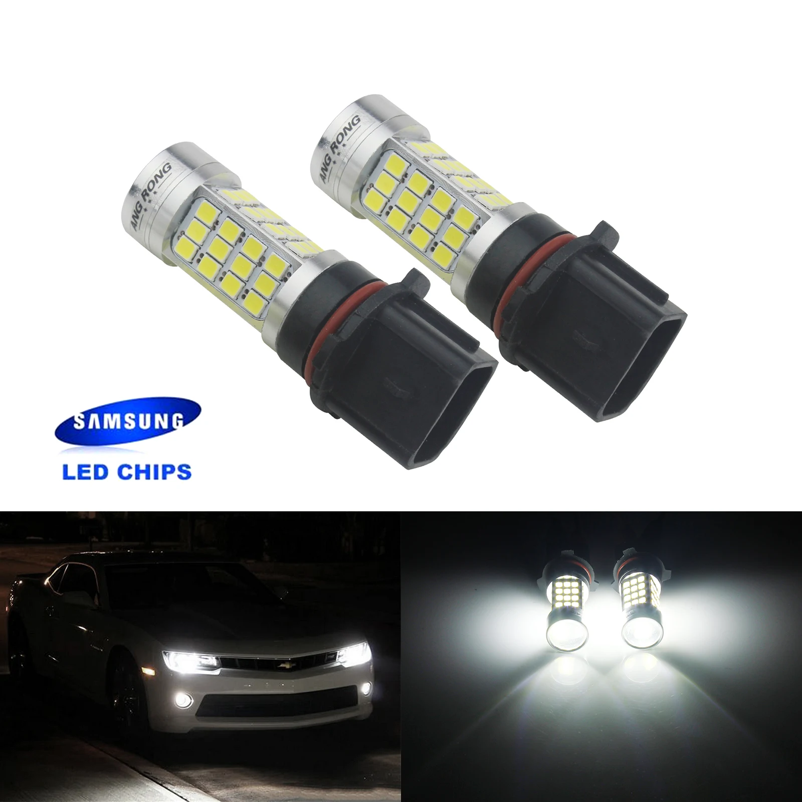 ANGRONG 2x P13W PSX26 светодиодный Белый противотуманный дневной ходовой светильник DRL