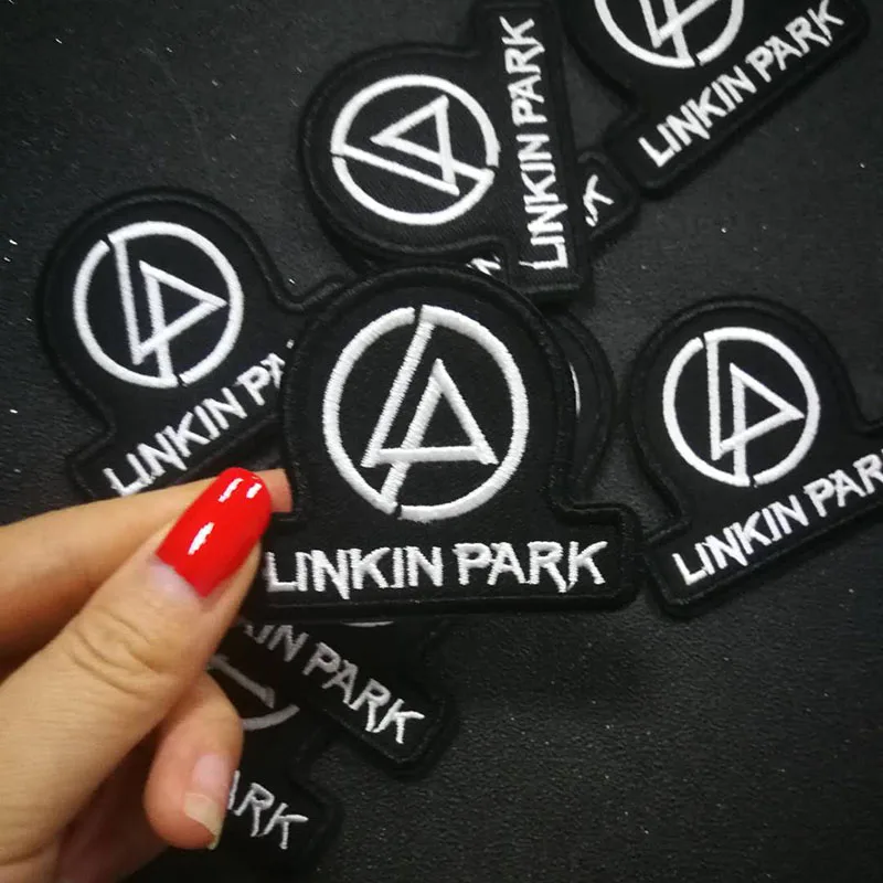 LINKIN Park Железный патч для поддержки куртки, панк мотоцикл вышивка Скелет Байкерский значок патч аксессуары для одежды