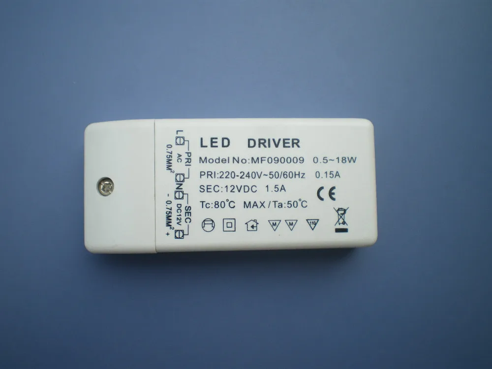 

15 PCS LED Driver Constant Voltage(DC12V/DC24V) Constant Current 0.5W-18W LED Power Supply