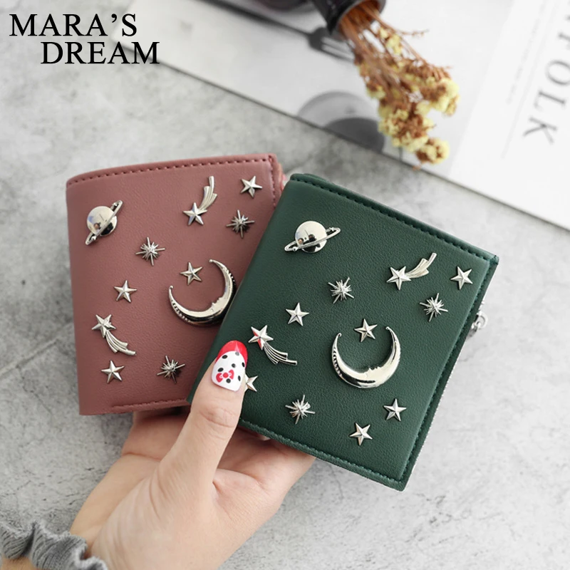 Кошелек Mara's Dream Женский на молнии из искусственной кожи с заклепками|Женские