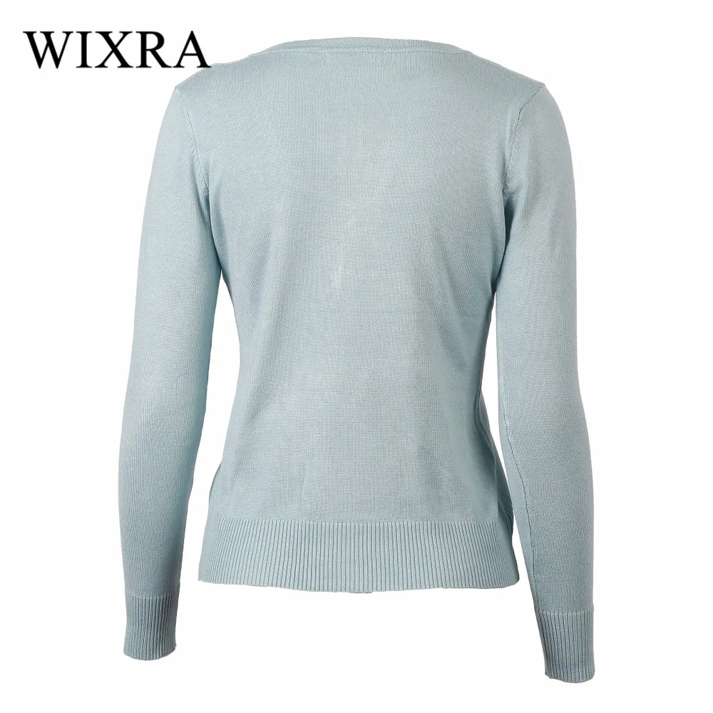 Wixra теплый и очаровательный осенний зимний женский новый кардиган с круглым