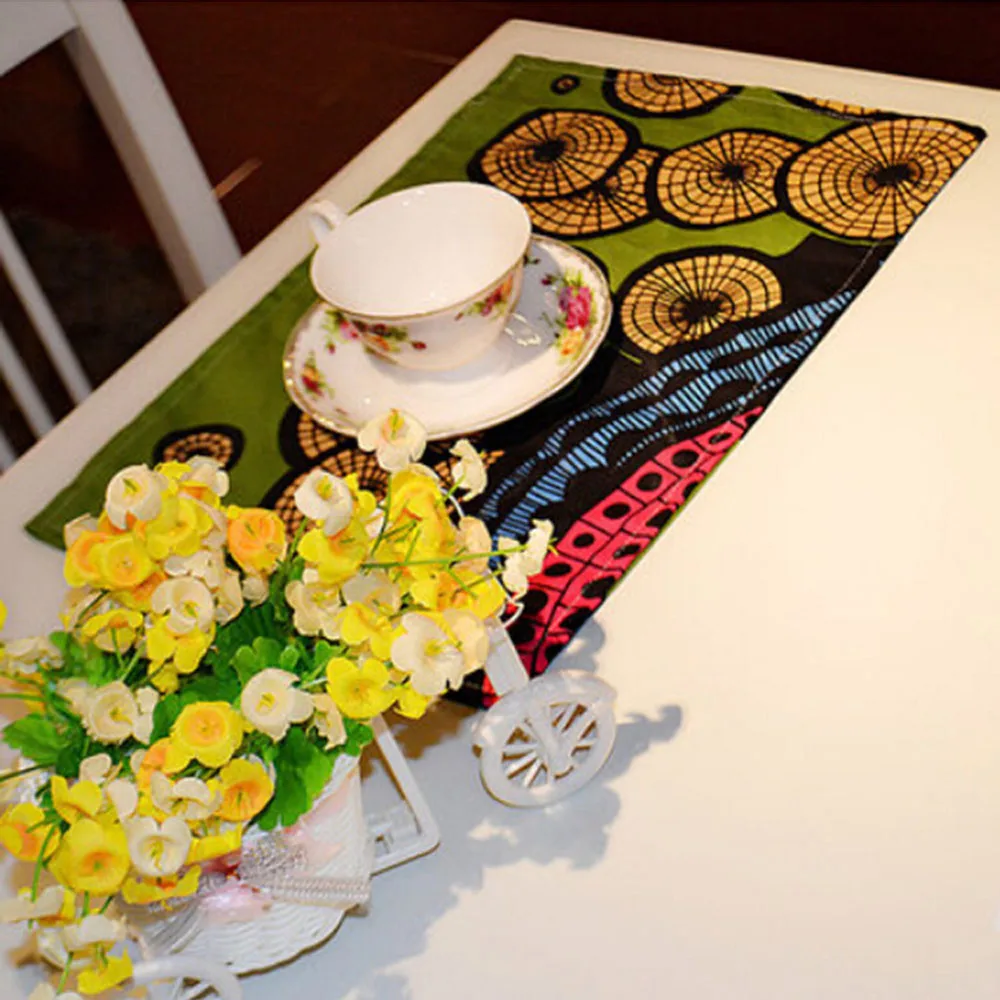 Домашние художественные красочные льняные хлопковые салфетки для украшения