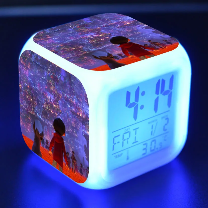 23 Мультяшный будильник для мальчиков детские игрушки Led reloj будильник, цифровой Электронные часы с будильником Пробуждение свет стол reveil wekker - Цвет: 23