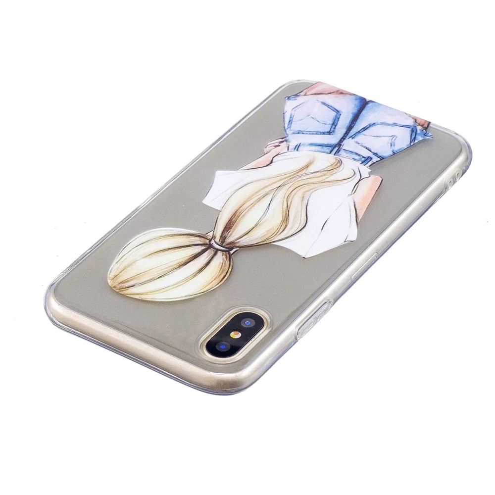 Черный чехол для телефона с каменным узором Apple 5S SE 6s Plus iphone X 7 8 прозрачные