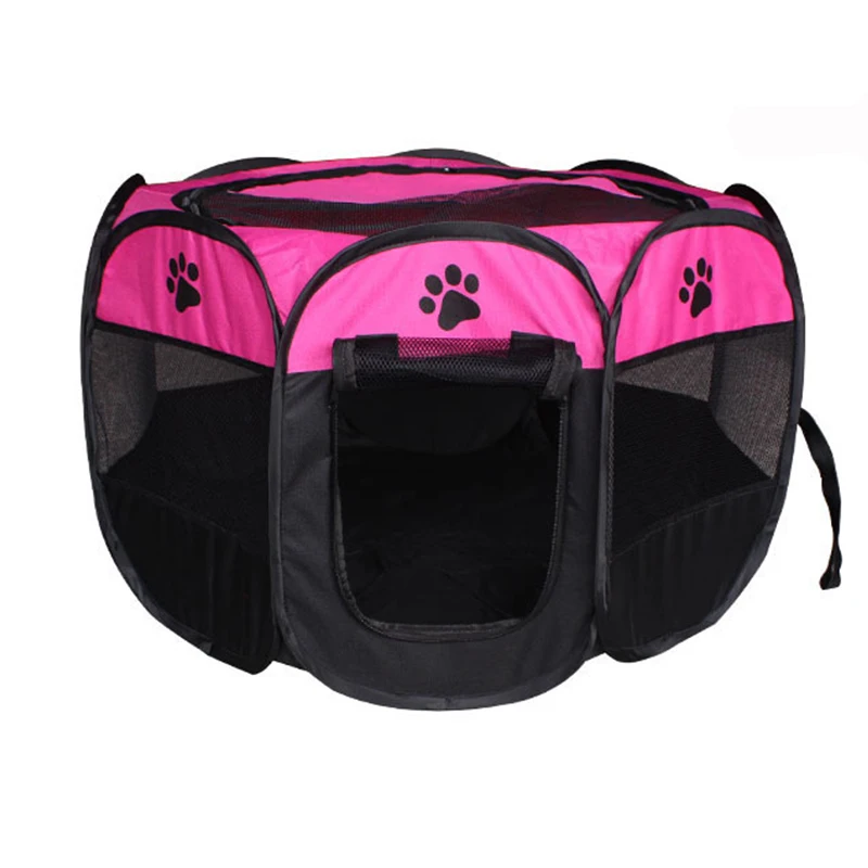 ERPPET Portable Folding Pet Tent Dog House & Cat Large Space Exercise Play Enjoy Octagonal Fence Outdoor Supplies | Дом и сад