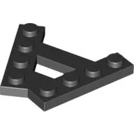 Элементы кирпичные детали 15706 клиновидная пластина A-Shape с 2 рядами 4 шпильки
