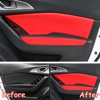 fit for mazda axela 2014 2016 car interior door panel armrest surface shell cover anti scratch styling accessories 8pcsset