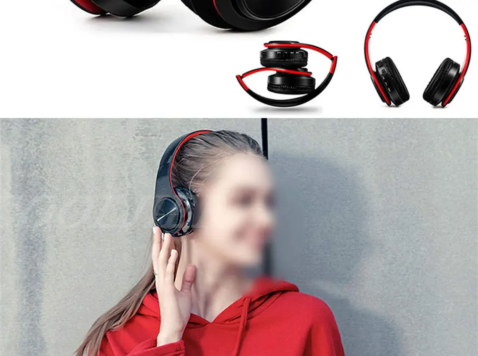 COOLJIER Новые беспроводные наушники Bluetooth гарнитура Регулируемые наушники складные наушники с микрофоном для ПК мобильного телефона