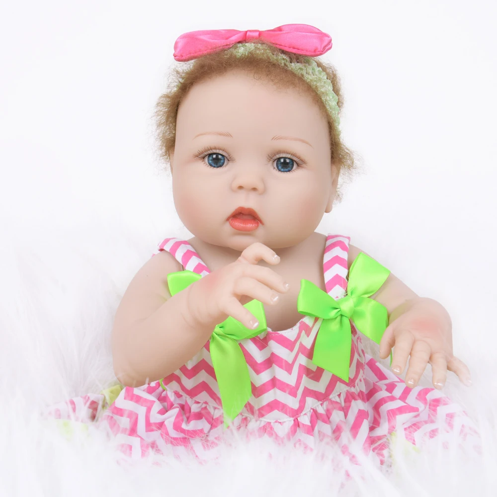 22 &quot55 см куклы Reborn полностью виниловые реалистичные детские DIY Brinquedos Фигурки