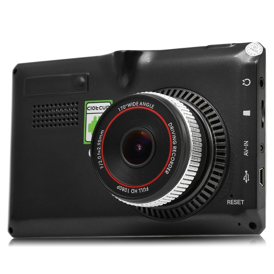 Zeepin Car Dash Camera Android 4.4 5 inch 1080P 170 Degree Wide Angle DVR Recorder Built in GPS Receiver WiFi 3G FM