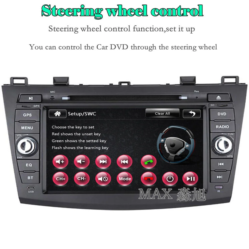 MAX 2 din 8 &quotАвтомобильный dvd плеер для Mazda 3 (3) 2010 2011 2012 2013 с автомобильным Радио RDS BT GPS