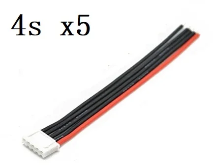 1s 2s 3s 4S 5S 6s 22AWG кабель 10 см(100 мм) RC Lipo зарядное устройство проводка 7,4 В 11,1 В 14,8 в 22,2 в для IMAX B3 B6 зарядное устройство - Цвет: Фиолетовый